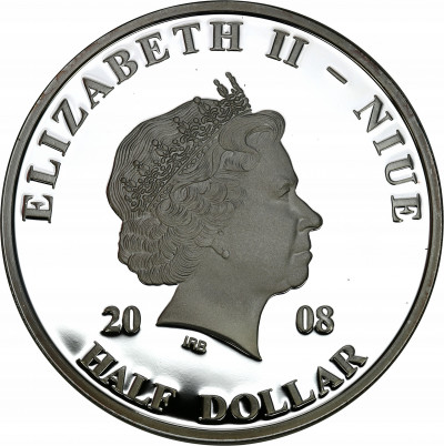 Niue 1/2 dolara, 2008 Jan Paweł II