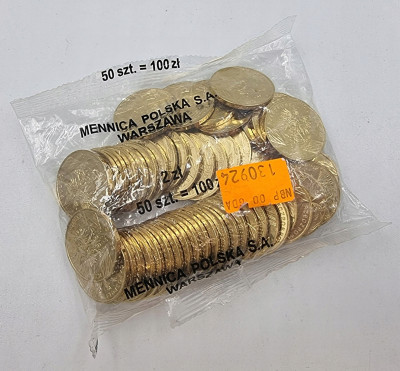 Worek menniczy 50 sztuk x 2 złote 2005 – Gniezno