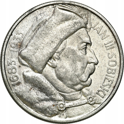 II RP. 10 złotych 1933 Sobieski – PIĘKNY