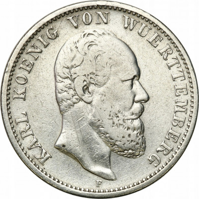Niemcy Wirttembergia 2 Marki 1888