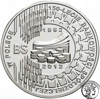 10 złotych 2012 Bankowość spółdzielcza