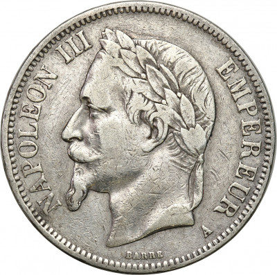 Francja 5 franków 1867 A