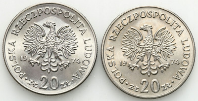 20 złotych 1983 Nowotko, zestaw 2 szt.