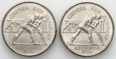 2 złote 1995 Atlanta – siłacze - zestaw 2 szt.