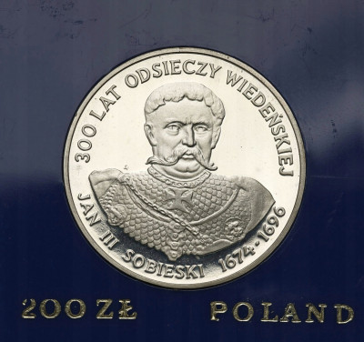 PRL 200 złotych 1983 Jan III Sobieski