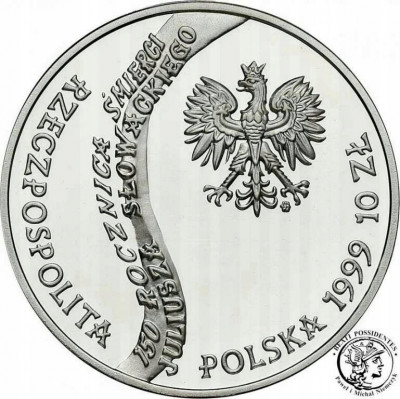 10 złotych 1999 Juliusz Słowacki