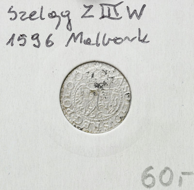 Zygmunt III Waza. Szeląg 1596, Malbork