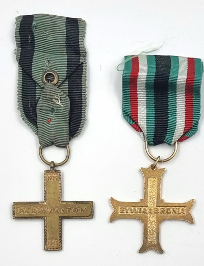 Krzyż Batalionów Chłopskich + Krzyż Partyzancki