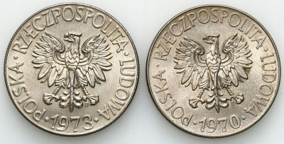 PRL. 10 złotych 1970 i 1973 Kościuszko