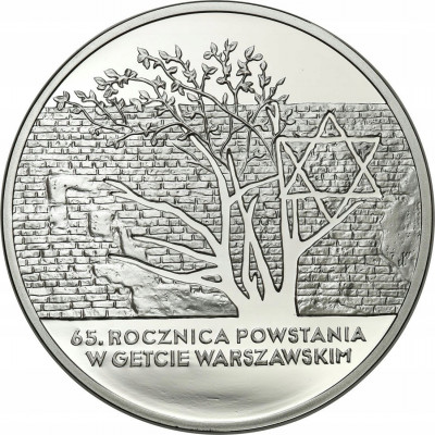 Polska 20 złotych 2008 Powstanie w Getcie W-wskim
