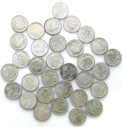 2 złote 1932-1934 głowa kobiety, zestaw 32 monet