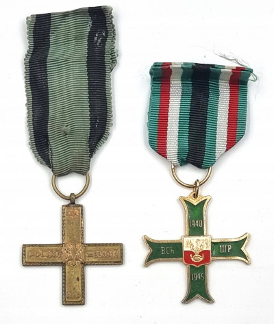 Krzyż Batalionów Chłopskich + Krzyż Partyzancki