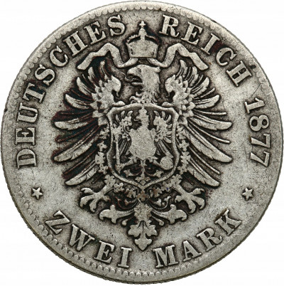 Niemcy Wirtembergia 2 marki 1877