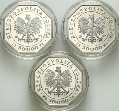 3 x 50 000 złotych 1992 Virtuti Militari
