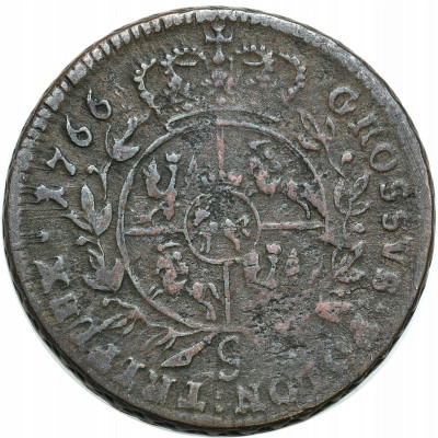 St. A. Poniatowski ZBROJARZ Trojak (3 grosze) 1766