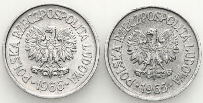 PRL. 10 groszy 1965 i 1966 – PIĘKNE