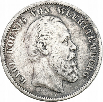 Niemcy 5 Marek 1876 F Wirttembergia