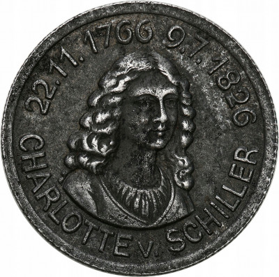 1/2 Mark 1920 Stadtrat Rudolstadt Ch. v Schiller
