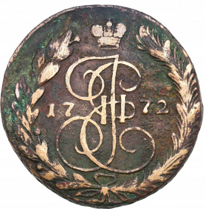 Rosja Katarzyna 5 kopiejek 1772 EM Jekaterinburg