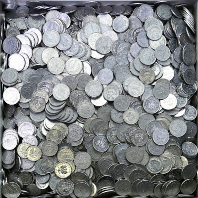 OGROMNY zestaw monet PRL – Aluminium RÓŻNE 3,3 Kg