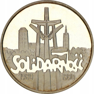 100 000 złotych 1990 Gruba Solidarność
