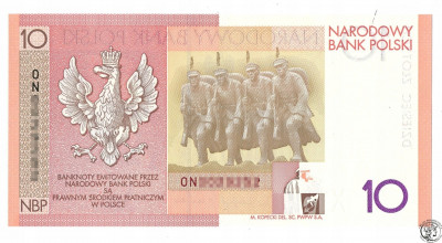 Banknot 10 złotych 2008 Piłsudski