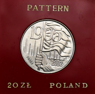 PRÓBA Miedzionikiel 20 złotych 1980 Łódź - 1905