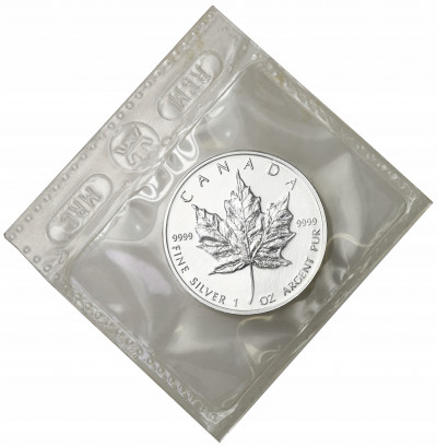 Kanada 5 dolarów 1995 liść klonu SREBRO uncja