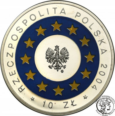 10 złotych 2004 Wstąpienie Polski do UE