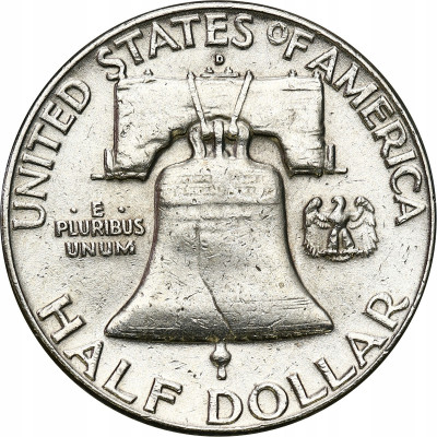 USA 1/2 dolara 1962 D Franklin (dzwon)