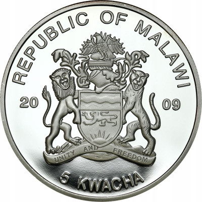 Malawi 5 Kwacha 1996 – Jan Paweł II
