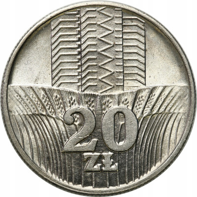 PRL. 20 złotych 1973 wieżowiec i kłosy