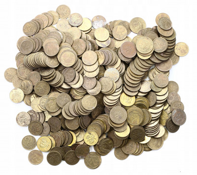 OGROMNY zestaw monet PRL – Mosiądz – 2 Kg