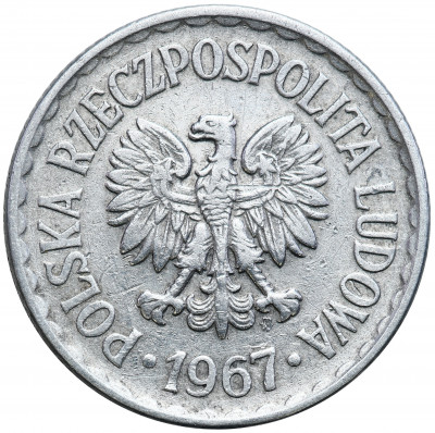 1 złoty 1967 – rzadszy rocznik