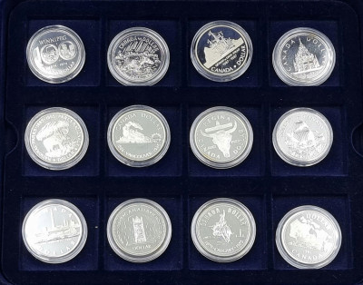 Kanada Kolekcja srebrne dolary kanadyjskie SREBRO