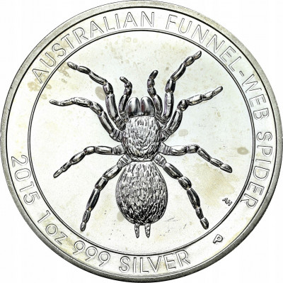 Australia 1 dolar 2015 pająk SREBRO Uncja