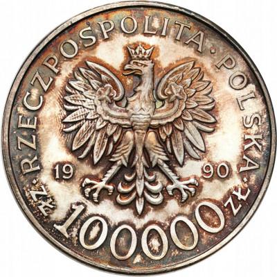 PRL. 100.000 złotych 1990 Solidarność typ A