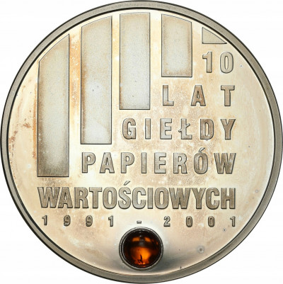 Medal 10 lat giełdy Papierów Wartościowych SREBRO