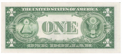 USA. 1 dolar 1935 D - niebieska pieczęć