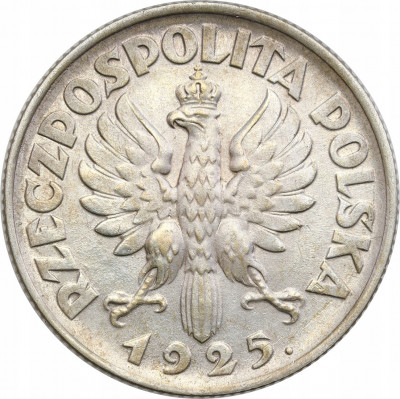 II RP. 1 złoty 1925, Londyn, kropka po dacie
