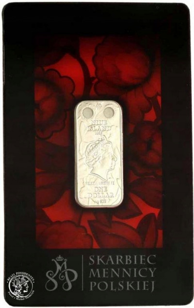 Wyspa Niue Elżbieta II dolar 2011 (bursztyn)
