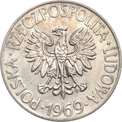 PRL. 10 złotych 1969 Kościuszko – PIĘKNY