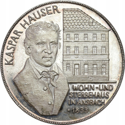 Niemcy. Medal Kaspar Hauser 1978 – SREBRO