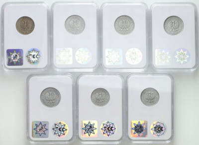 50 groszy – 1 złoty 1949 – 1970 – GCN zestaw 7szt