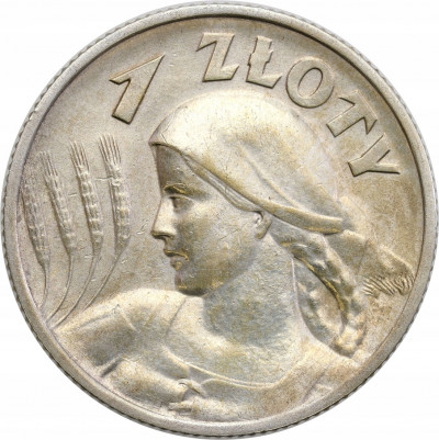 II RP. 1 złoty 1925, Londyn, kropka po dacie