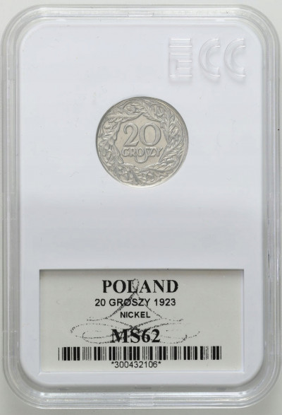 II RP 20 groszy 1923– PIĘKNE