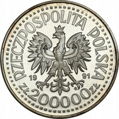 PRÓBA srebro 200.000 zł 1991 Papież Jan Paweł II