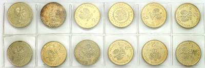 II RP. 2 złote GN 1998-2001, 12 sztuk RÓŻNE