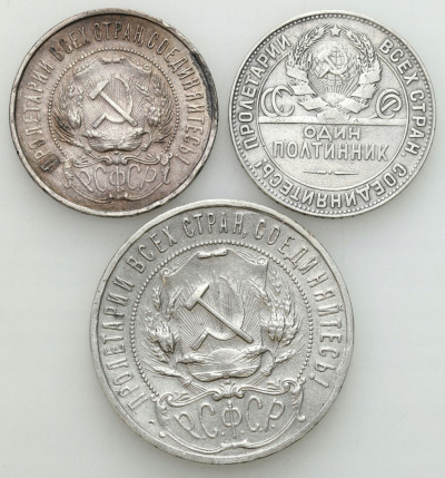 Rosja. 1 rubel + 50 kopiejek 1921-1924 – SREBRO