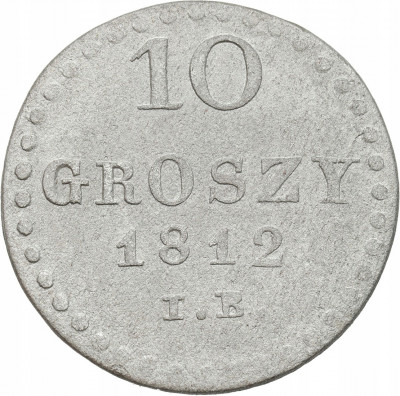 Księstwo Warszawskie. 10 groszy 1812